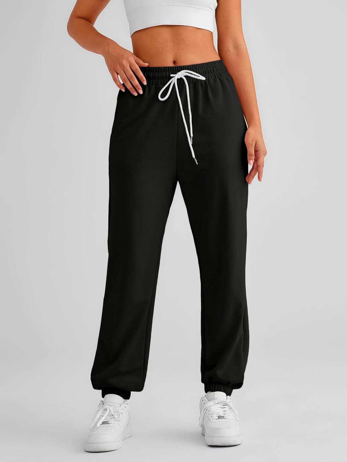 AUTOMET Womens Cinch Bottom Sweatpants ComfortStyles with and Elastic Waistband