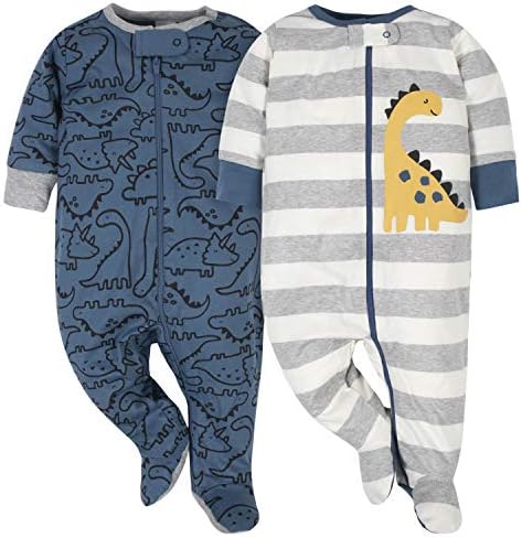 Gerber Baby Boys 2-Pack Sleep N Play Footies
