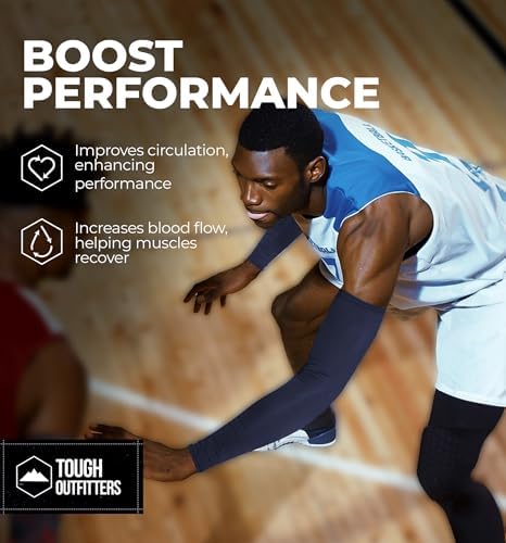 Sports Compression Arm Sleeves for Men Women