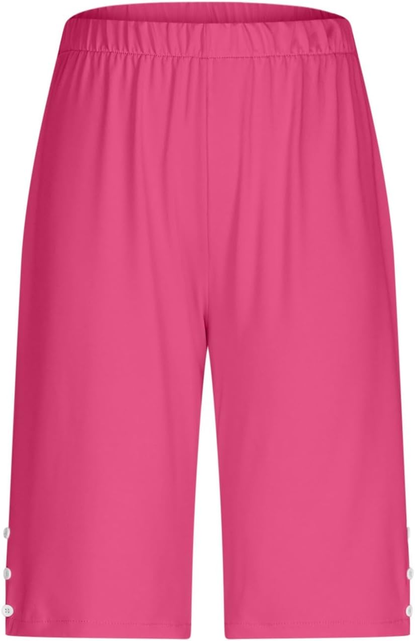 Summer Capris for Women Trendy Lightweight Yoga Pants