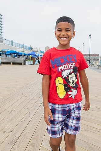 Disney Mickey Mouse T-Shirt Shorts Outfit Set for Growing Kids