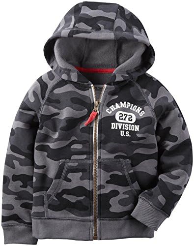 Carters Baby Boys Knit Layering Zip-Front Kanga Pockets 225G653 Cozy and Stylish
