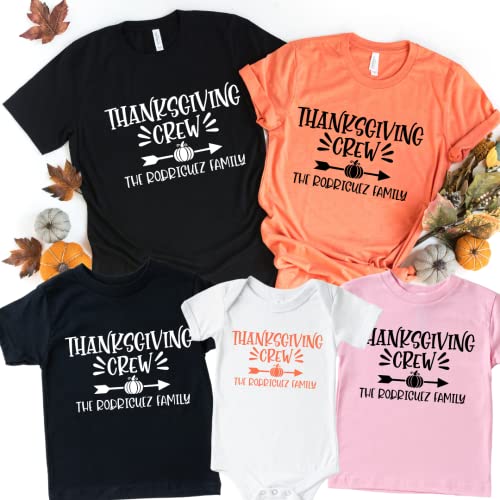 Thanksgiving Crew Family Thanksgiving Outfits Matching Sets for Fall