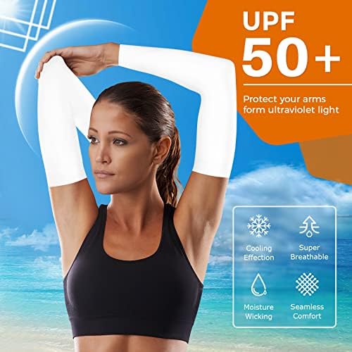 AURUZA 5 Pairs Arm Sleeves Protection Against the Sun