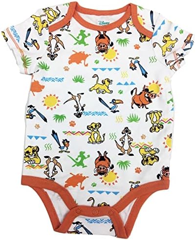 Disney Character Bodysuits 5-Pack for Infants 0-24 Months