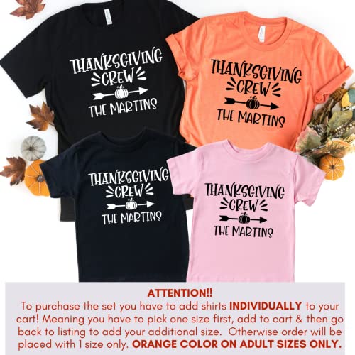 Thanksgiving Crew Family Thanksgiving Outfits Matching Sets for Fall