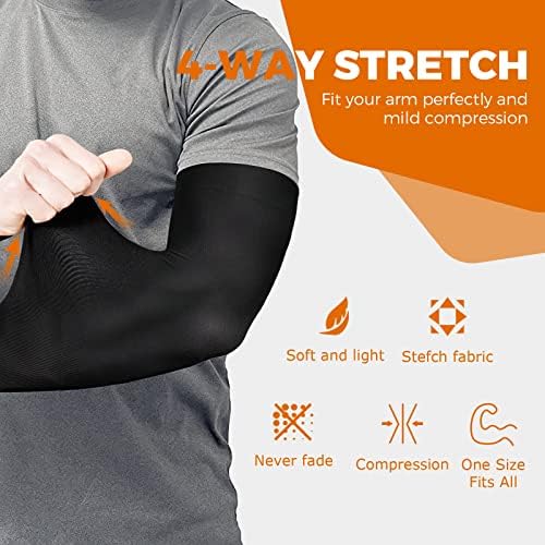 AURUZA 5 Pairs Arm Sleeves Protection Against the Sun