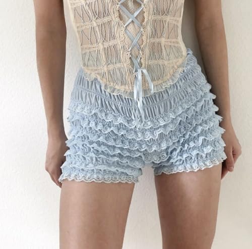 Juakoso Womens Large Ruffle Flushshorts