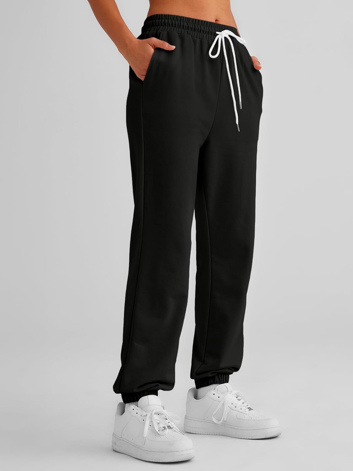 AUTOMET Womens Cinch Bottom Sweatpants ComfortStyles with and Elastic Waistband