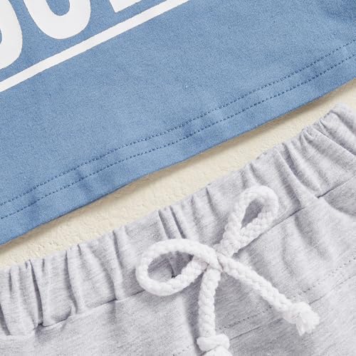 Kupretty Toddler Graphic Shirts Shorts Set
