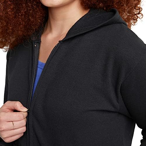 Hanes Womens Ecosmart Fleece Full-Zip Hoodie Soft Warm