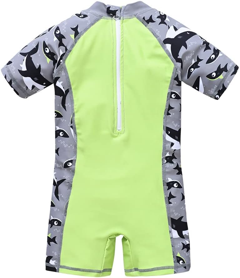 Achiyi Toddler Boys UPF 50 Swimwear with Cartoon Prints