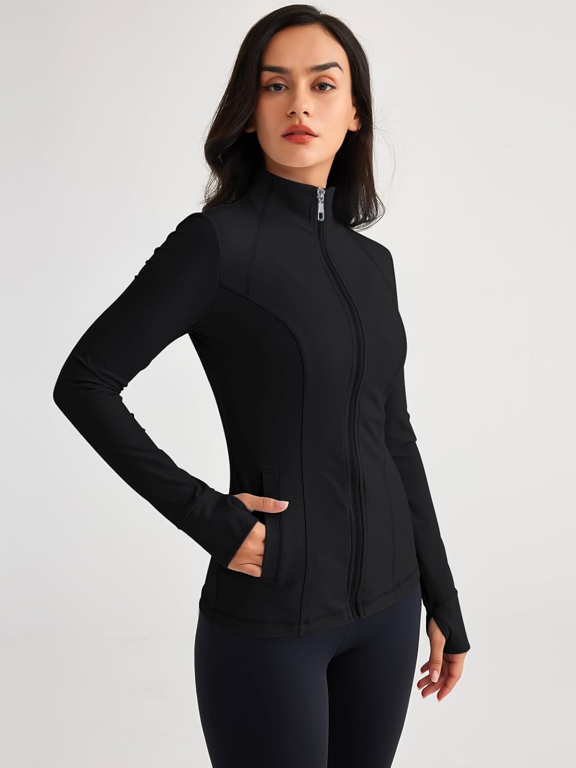 Trendy Queen Lightweight Tech Zip Up Jacket
