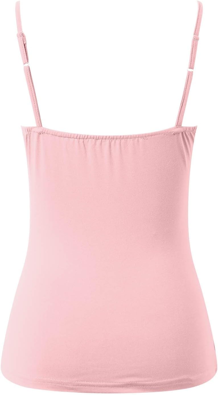Workout Tank Top With Built-In Bra and Adjustable Straps