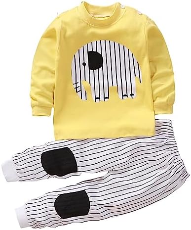 Toddler Boys Girls Outfits - Soft Stretchy Playwear for Kids