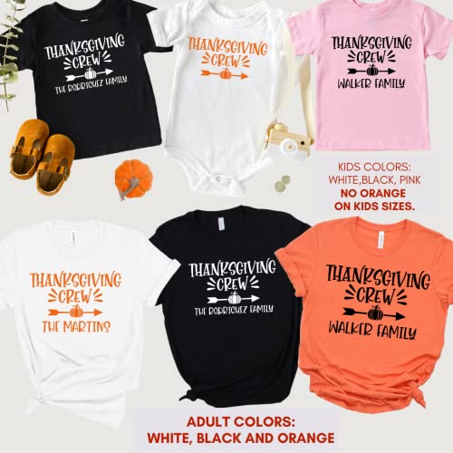 Thanksgiving Crew Family Thanksgiving Outfits Matching Sets for Fall