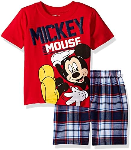Disney Mickey Mouse T-Shirt Shorts Outfit Set for Growing Kids