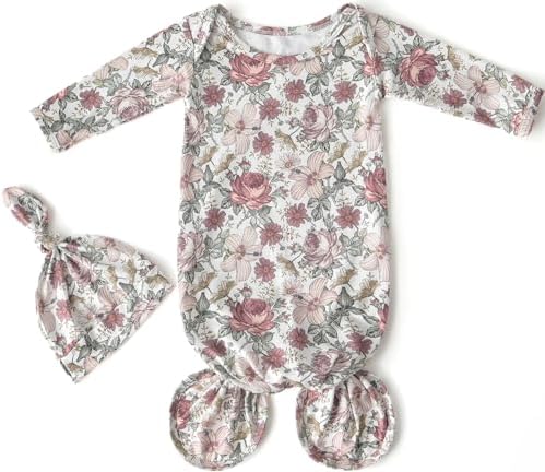 Little Jump Soft Newborn Knot Gown