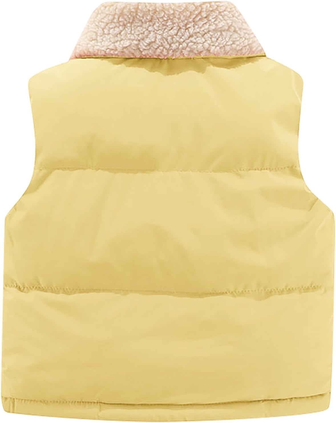 Cute Bear Ears Puffer Vest for Babies Windproof Soft and Warm