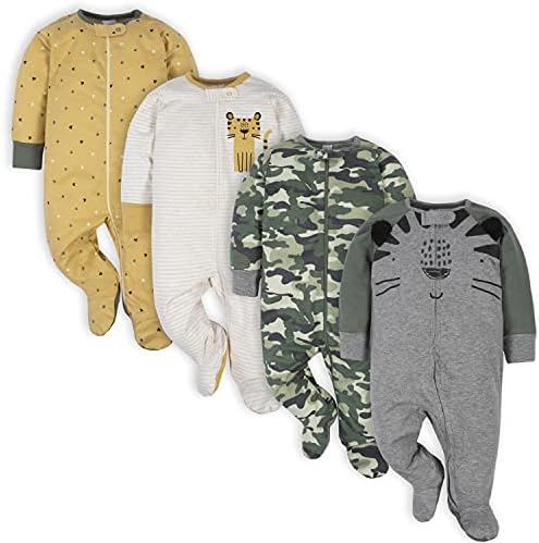 Gerber 4-Pack Sleep N Play Footie Set