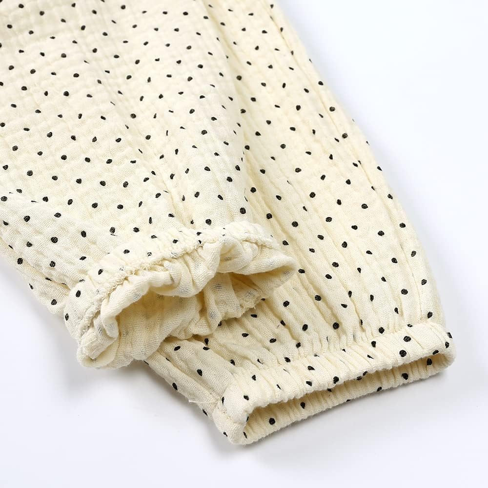 2-Pack Soft and Breathable Cotton Linen Toddler Joggers with Floral Patterns