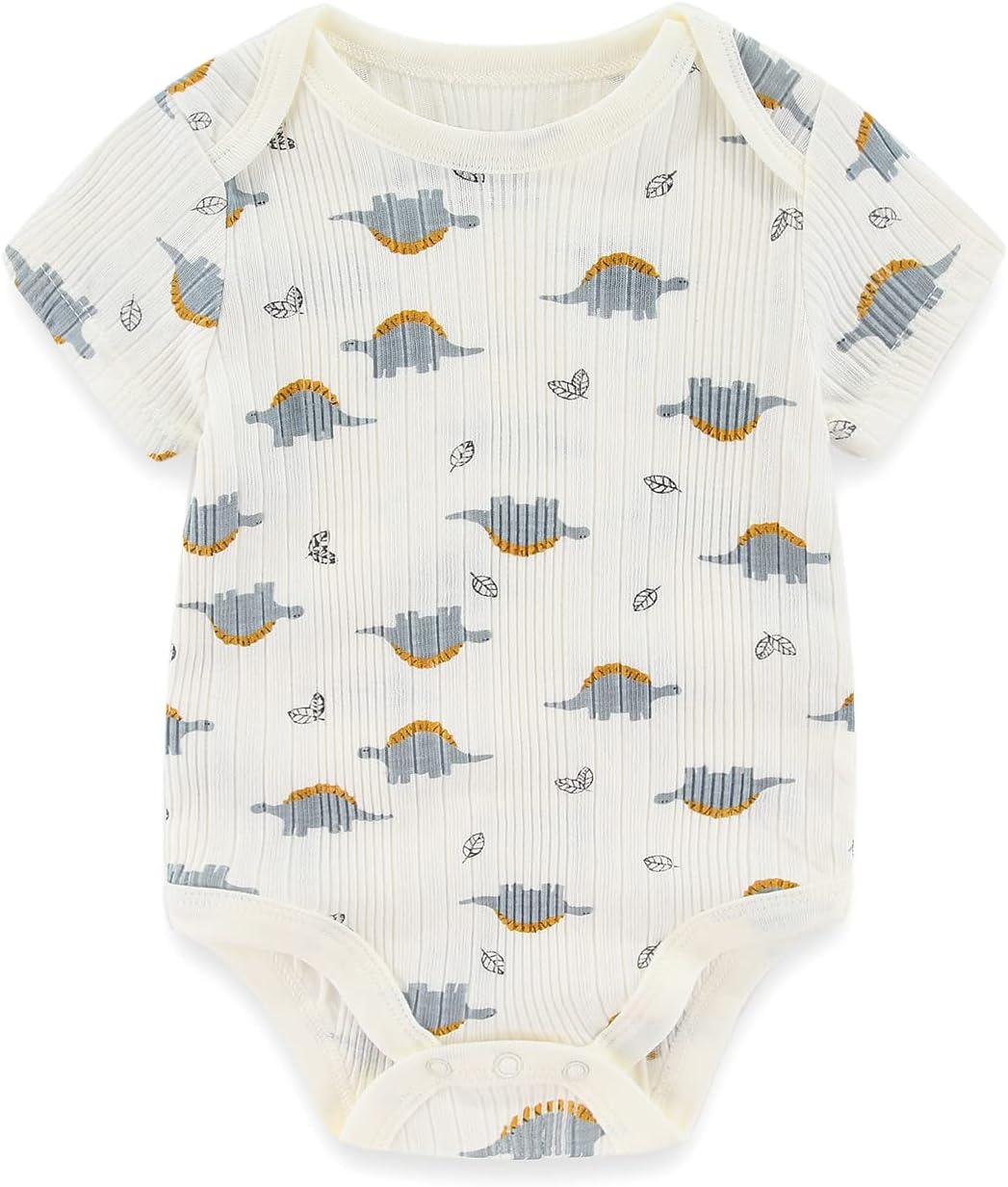 MAMIMAKA Newborn Baby Short Sleeve Bodysuit