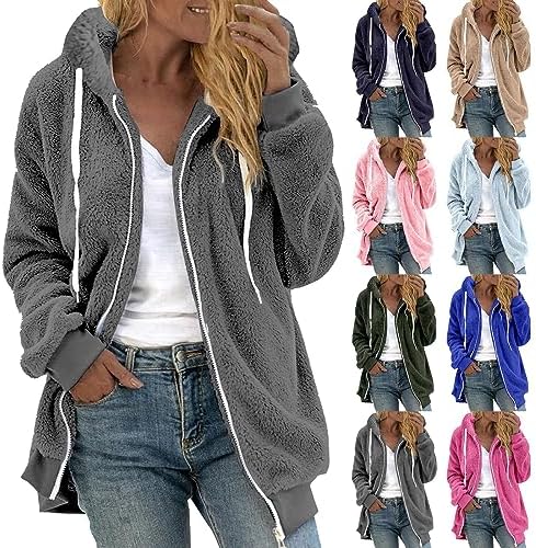 Premium Winter Fleece Sherpa Jacket for Women - Soft Warm and Durable
