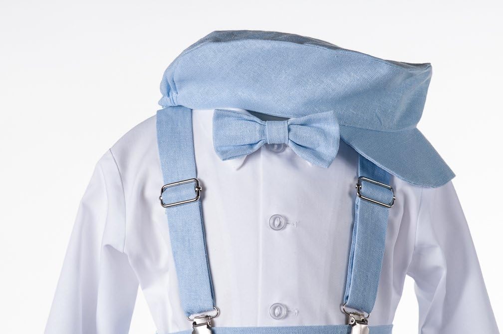Tuxgear Boys Linen Knickerbocker Outfit with Pageboy Hat - Premium Quality USA Made