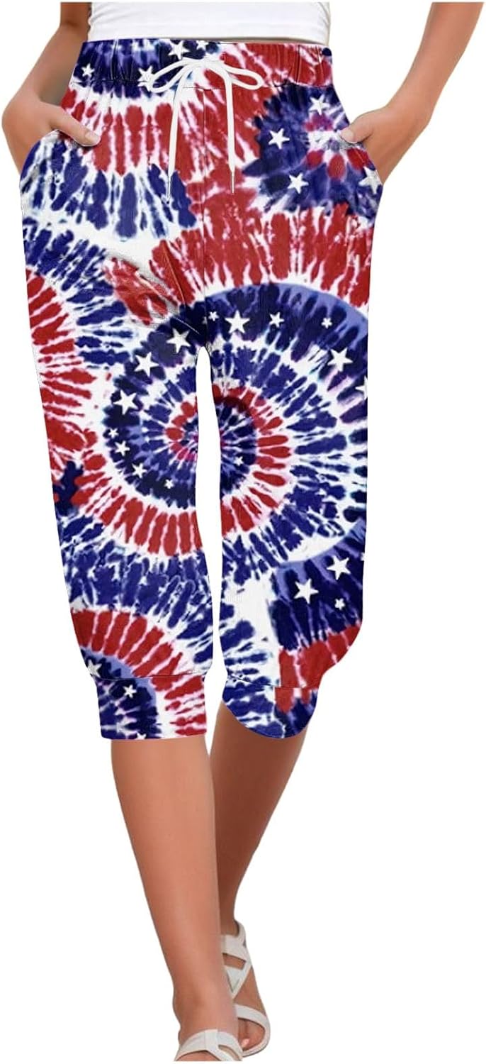 American Flag Patriotic Denim Shorts Womens