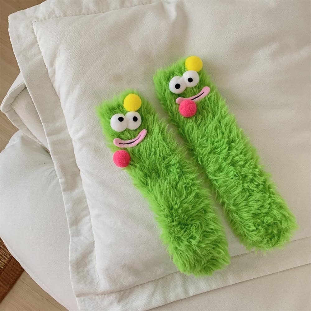 Fluffy Cozy Funny Socks for Women Girls Boys Men