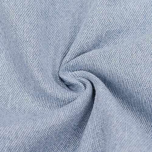 Chic Blue Chambray Denim Dress for Women Bodycon Mini Top