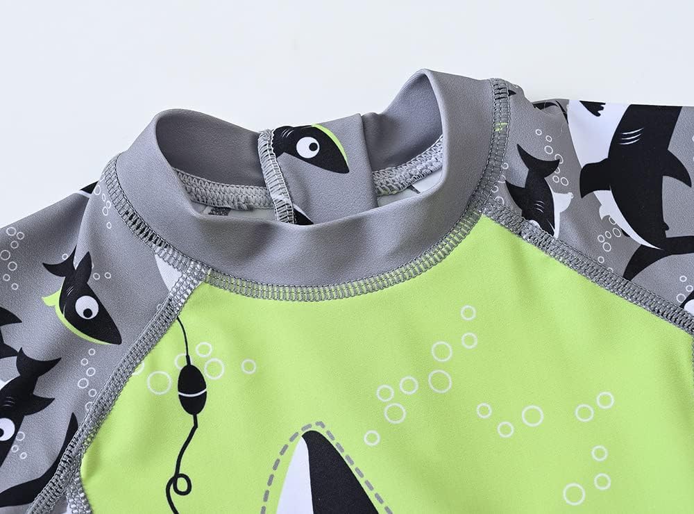 Achiyi Toddler Boys UPF 50 Swimwear with Cartoon Prints