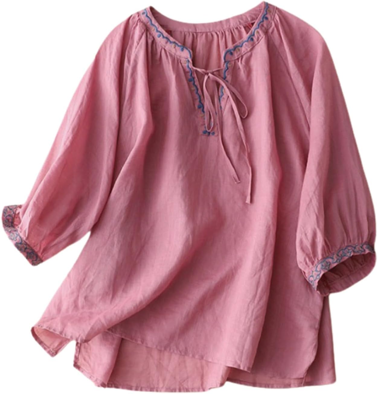 White Linen Tunic Womens Summer Casual Tunic