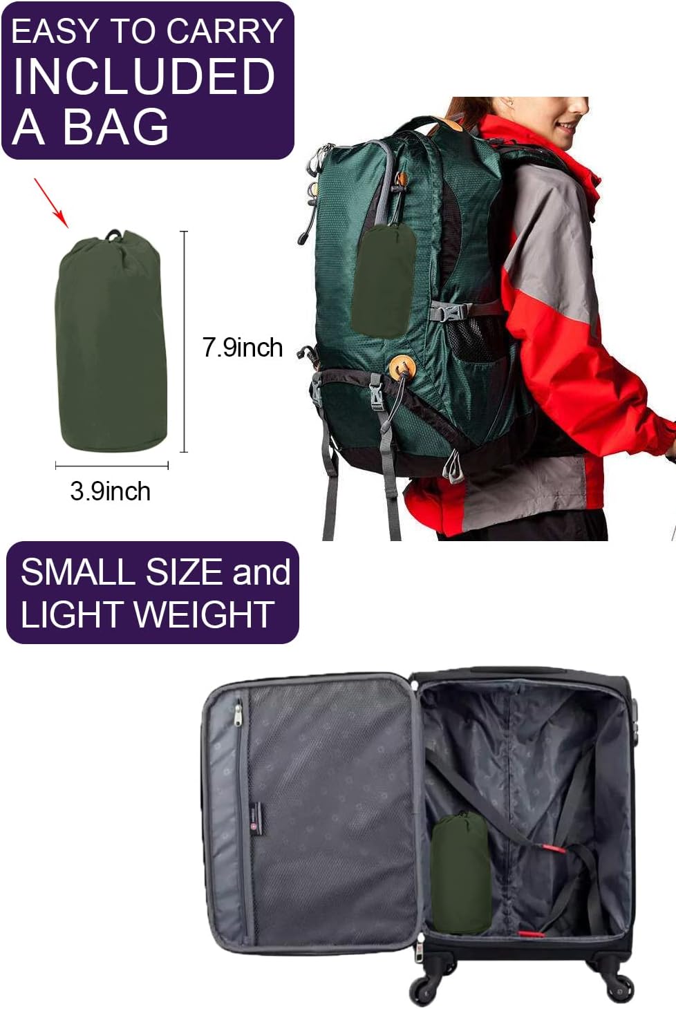 Quick-Dry Waterproof Breathable Womens Rain Jacket with Elastic Waist and_drawstring