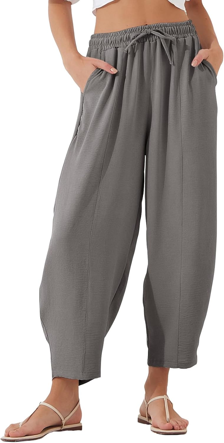 EVALESS Womens Casual Harem Pants
