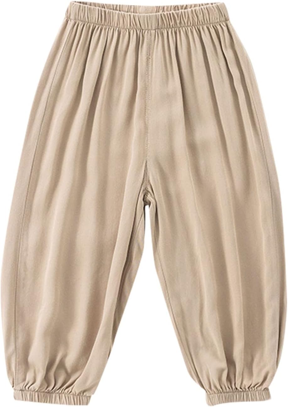Snug Proceedable Harem Pants for Kids Soft Cotton Summer Comfort