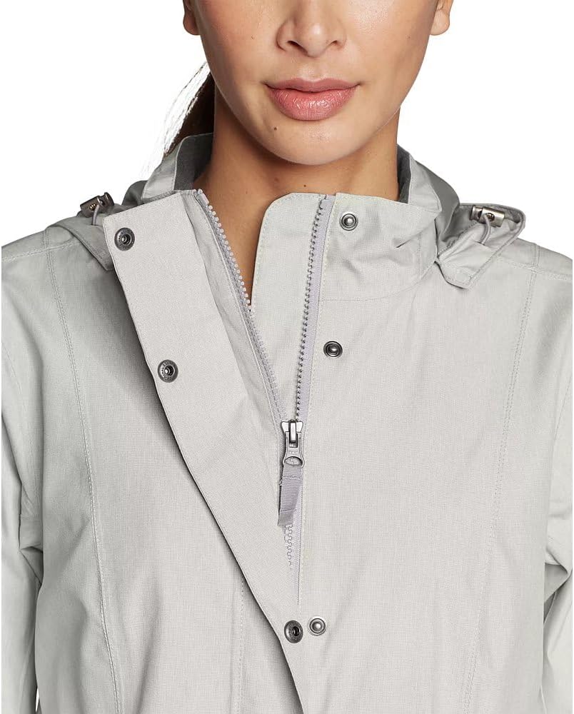 Eddie Bauer Womens Gangster Trench Coat Experience the Rains Fury