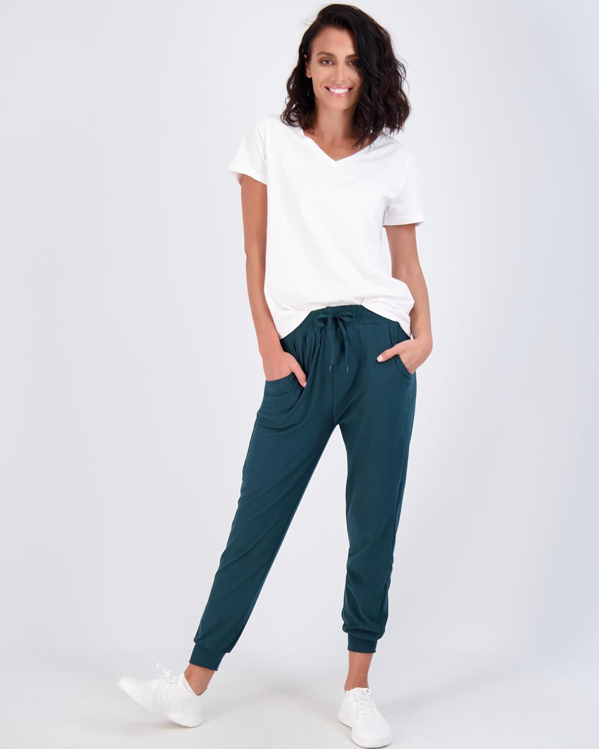 Real Essentials 3-Pack Womens Ultra-Soft Lounge Joggers