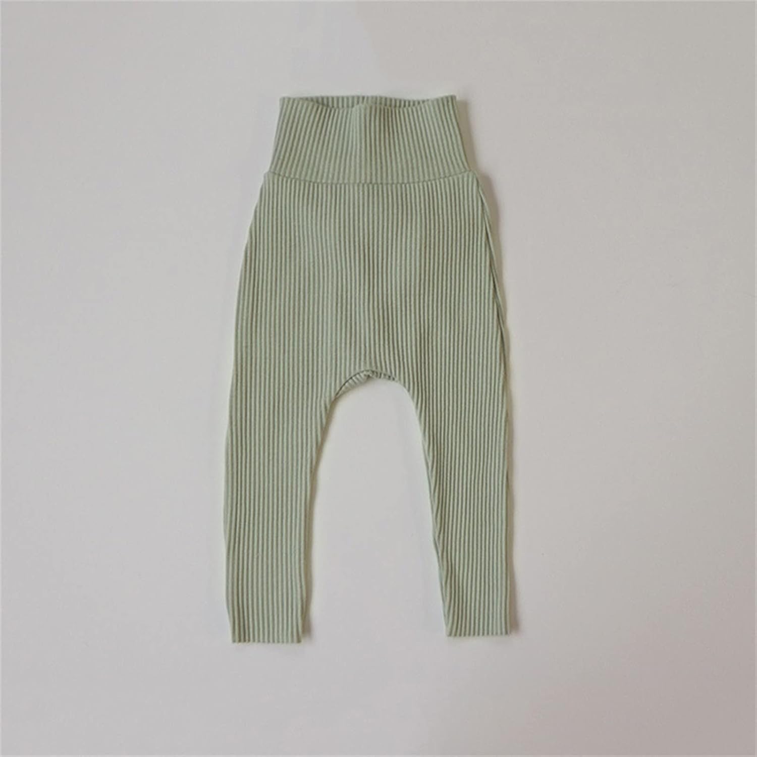 Premium High-Waisted Cotton Ribbed Tights for Boys Girls