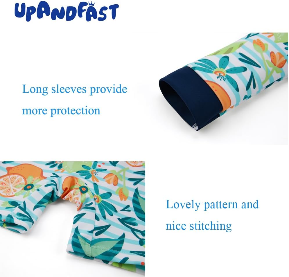UPANDFAST Toddler Swimsuit UPF 50 Protection Sun Hat