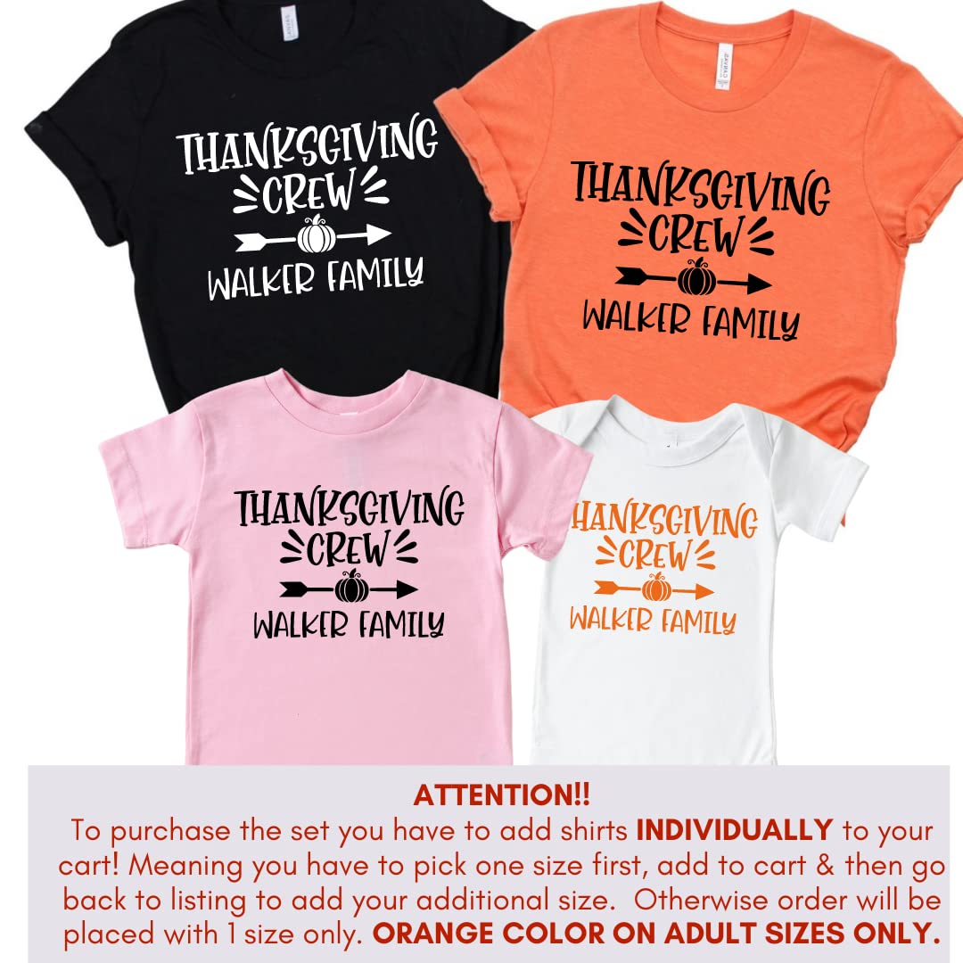 Thanksgiving Crew Family Thanksgiving Outfits Matching Sets for Fall