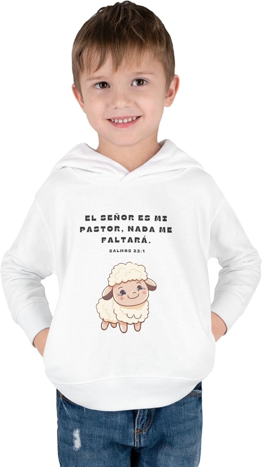 Cozy Toddler Fleece Hoodie with Sheep Design - Faith-Based Gift for Playdates