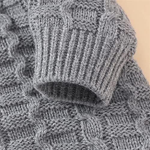 Knitted Solid Knit jumper sweatshirtRomper for Kids Boys and Girls