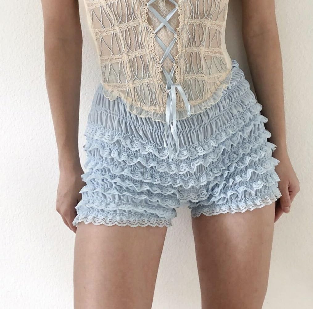 Juakoso Womens Large Ruffle Flushshorts