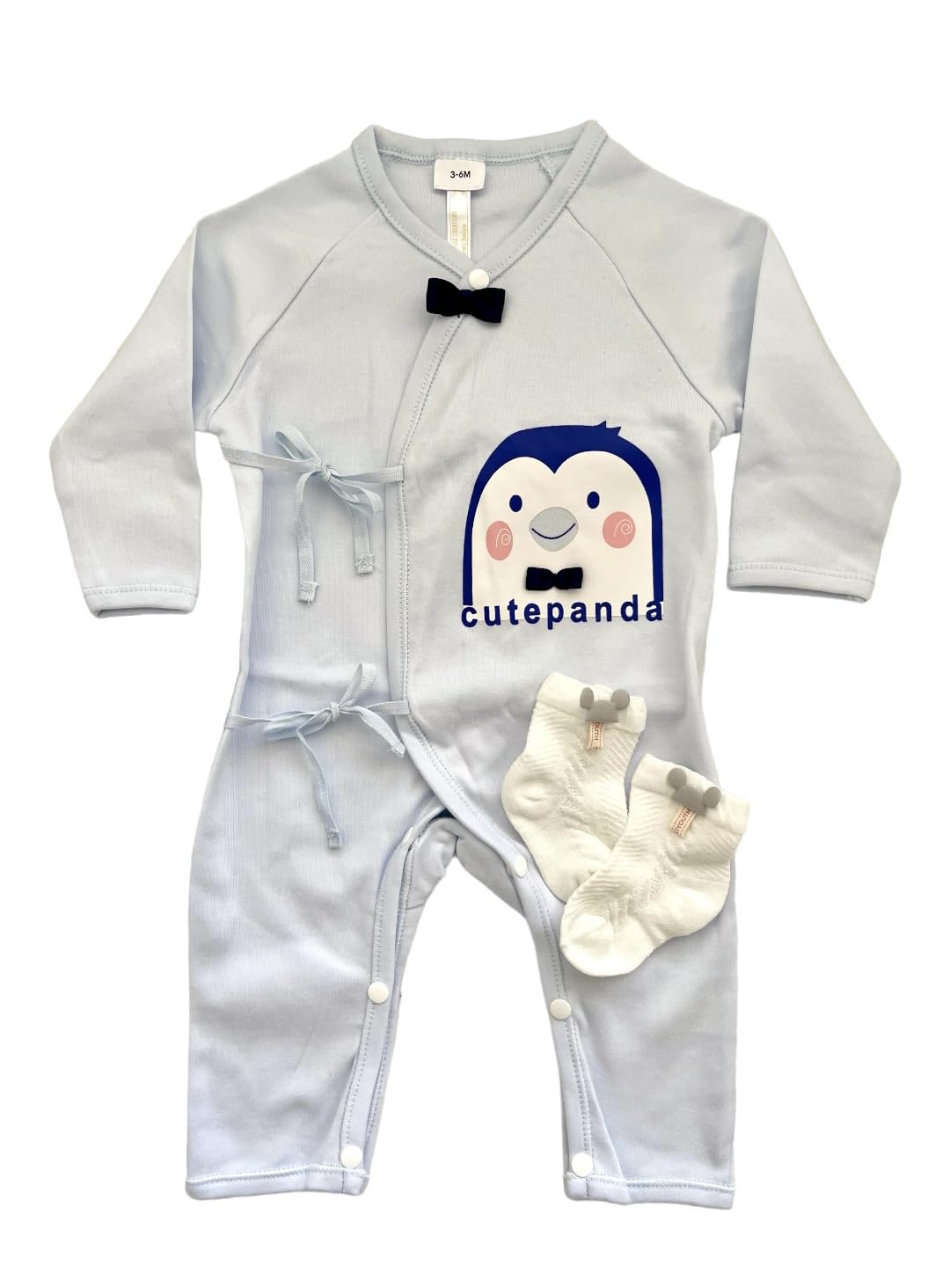 Adorable Baby Boy Pj Set Penguin 3-6