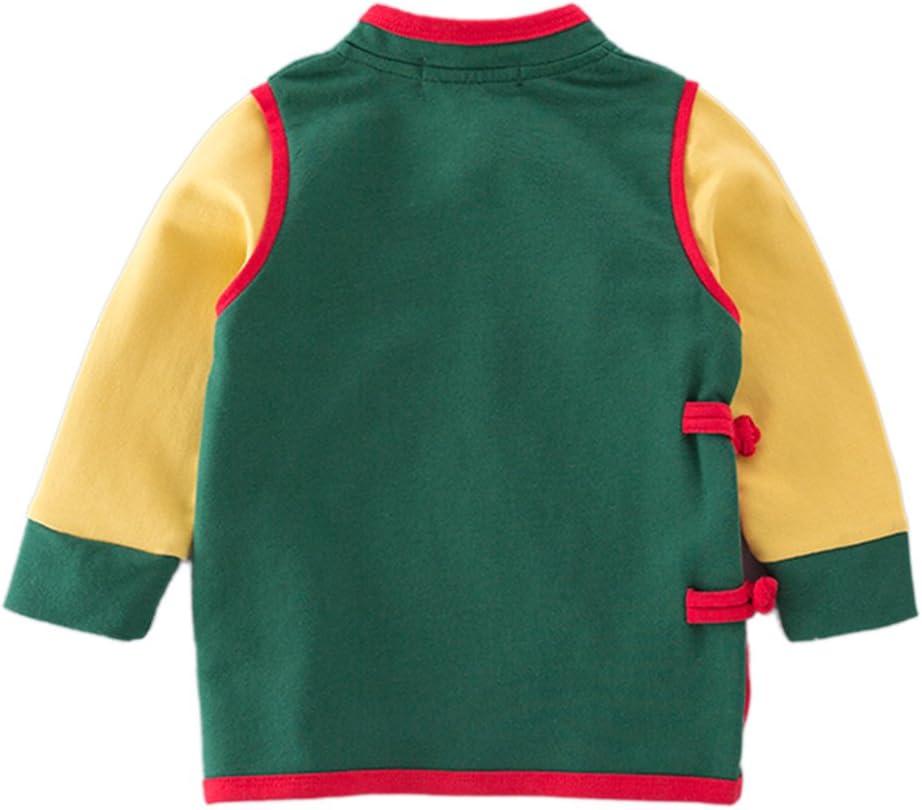 Young Kids Baby Boys Traditional Asian Inspired Long Sleeved Top Sweatshirt