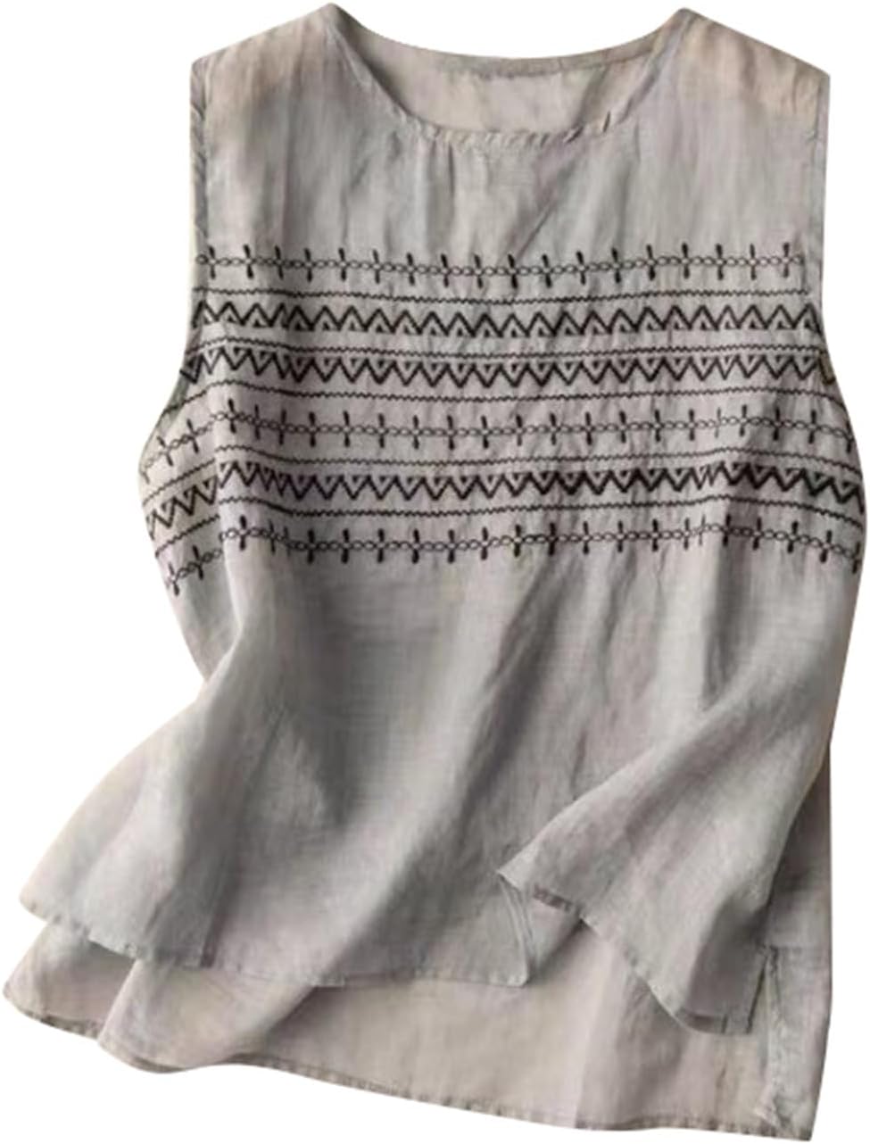 Linen Tank Top by Sfascumop