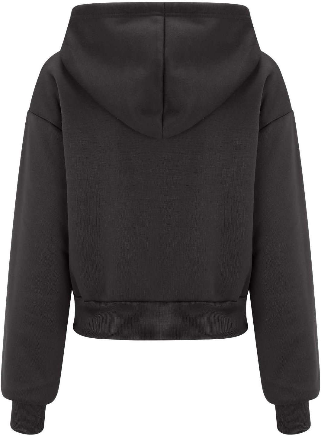 Womens Zip-Up Crop Hoody