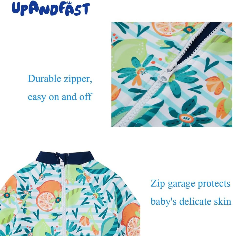 UPANDFAST Toddler Swimsuit UPF 50 Protection Sun Hat