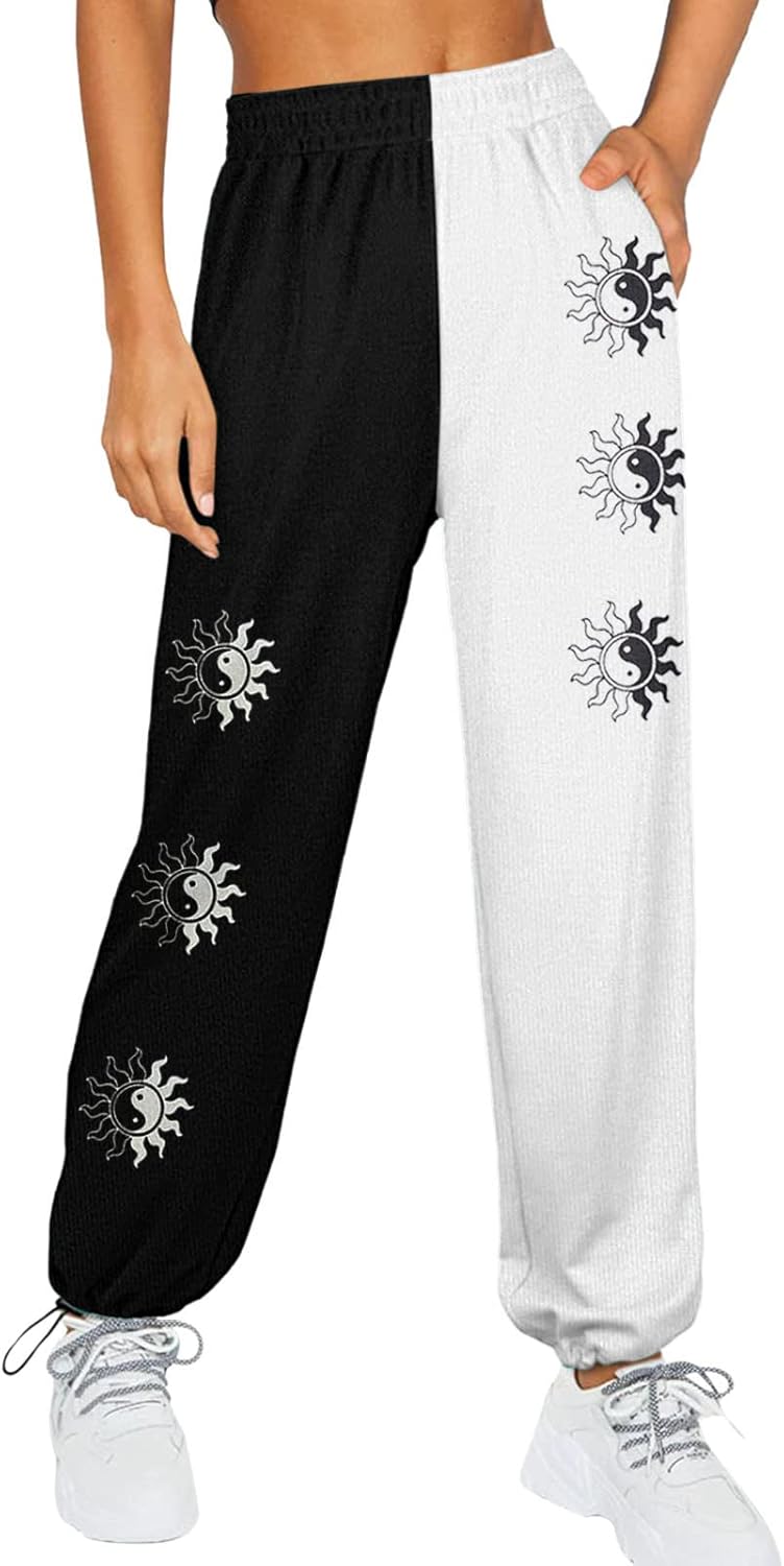 Slighty Wide Leg High-Cinched Linen Sweatpants For Teen Girls
